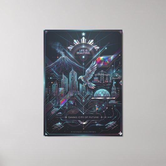 Davao: City of Future Canvas Afdruk (Voorkant)