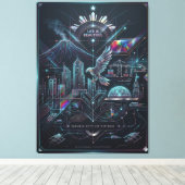 Davao: City of Future Canvas Afdruk (Insitu (Houten vloer))