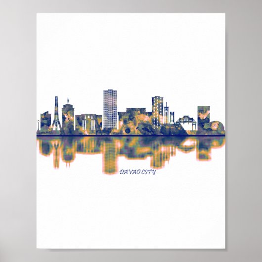 Davao City Skyline Poster (Voorkant)