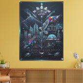 Davao: Stad van de Toekomst Canvas Afdruk (Insitu (Woonkamer))