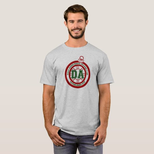 Dave Ahern Annual Holiday Cup T-shirt Grey (Voorkant volledig)