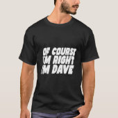 Dave David T-shirt (Voorkant)