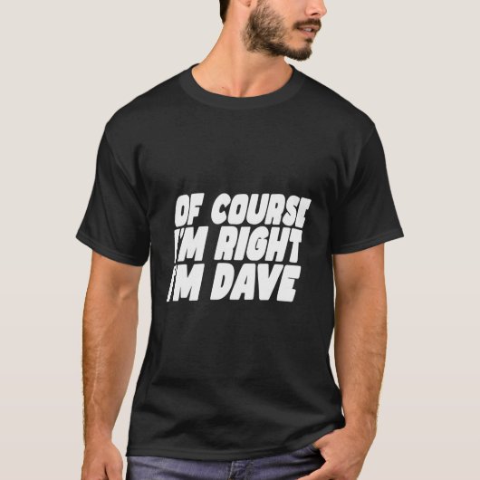 Dave David T-shirt (Voorkant)