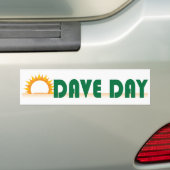 Dave Day (White) Bumpersticker (Op auto)