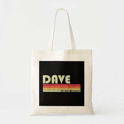 DAVE Gift Name Personalized Funny Retro  Bi Tote Bag (Voorkant)