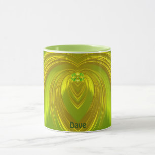 DAVE ~ GLOSSY 3D Gold Yellow Green ~ Mok