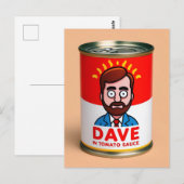 Dave in tomatensaus briefkaart (Voorkant / Achterkant)
