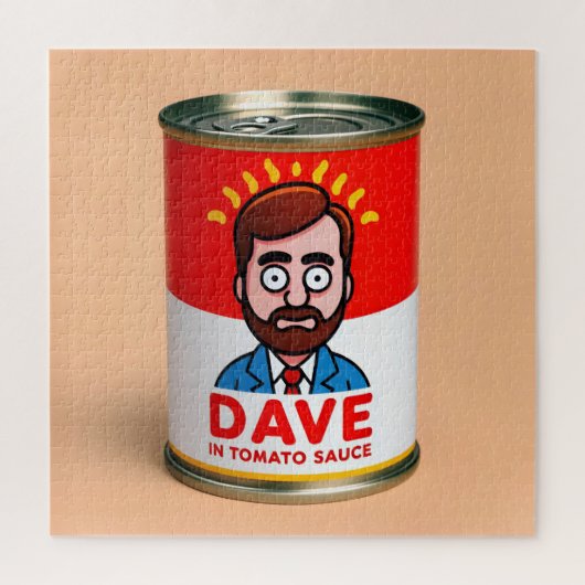 Dave in tomatensaus legpuzzel (Verticaal)