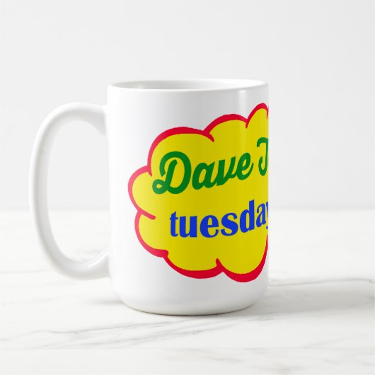 Dave Jay Dinsdag Klassieke Logo 15 Oz. Mok (Links)