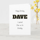 Dave Kaart (Gele Bloem)