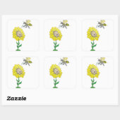 Dave Nation Honey Dripper Vierkante Sticker (Vel)