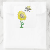 Dave Nation Honey Dripper Vierkante Sticker (Tas)