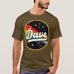 Dave Rainbow in ruimte  stijl T-shirt