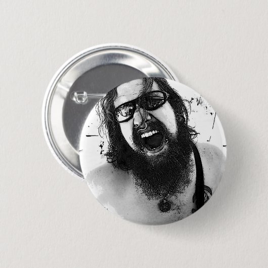 Dave Ronde Button 5,7 Cm (Voorkant /achterkant)