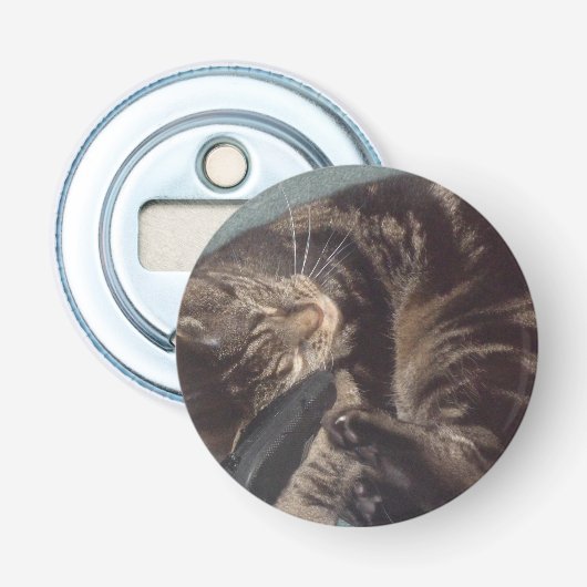 Dave Round Bottle Open Button Flesopener (Voorkant)