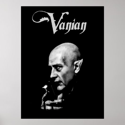 Dave Vanian Nosferatu Live Poster (Voorkant)