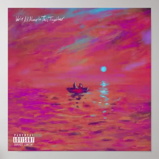 Dave we zijn allemaal alleen in dit gezelschap poster (Voorkant)