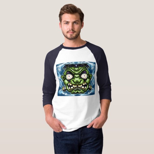 Dave Weiss Inkoktober Collectie: Frankenstine T-shirt (Voorkant volledig)