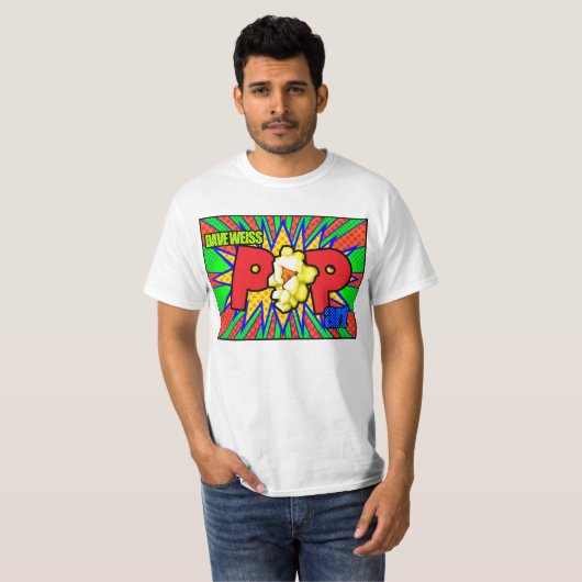 Dave Weiss Pop Art T-shirt (Voorkant volledig)