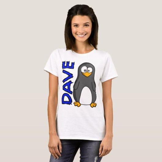 Dave Women's basis t-shirt (Voorkant volledig)