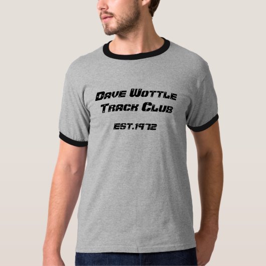 Dave Wottle Track Club, EST.1972 T-shirt (Voorkant)