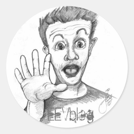 DaveHead EEVblog Sticker (Voorkant)