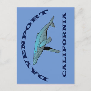 Davenport California    WhalePostcard Briefkaart
