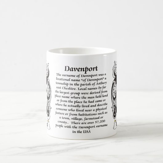 Davenport Family Coat of Arms mok (Center)