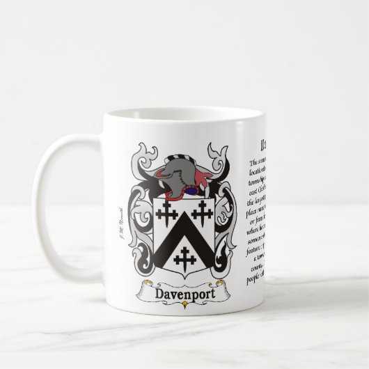 Davenport Family Coat of Arms mok (Links)