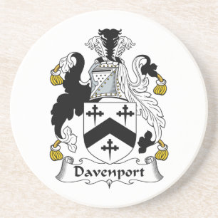 Davenport Family Crest Zandsteen Onderzetter
