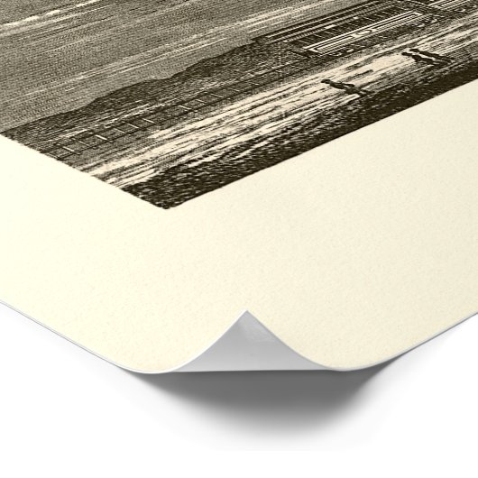 Davenport, IA Panoramic Map - 1875a Poster (Hoek)