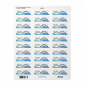 Davenport Iowa Adresetiketten Etiket (Full Sheet)