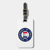 Davenport Iowa Bagagelabel (Voorkant verticaal)