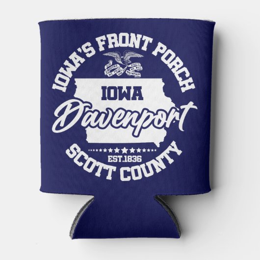 Davenport, Iowa Blikjeskoeler (Voorkant)