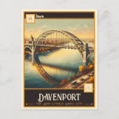 Davenport, Iowa |  Briefkaart (Voorkant)