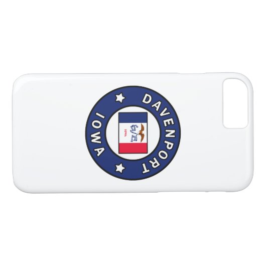 Davenport Iowa Case-Mate iPhone Case (Achterkant (Horizontaal))