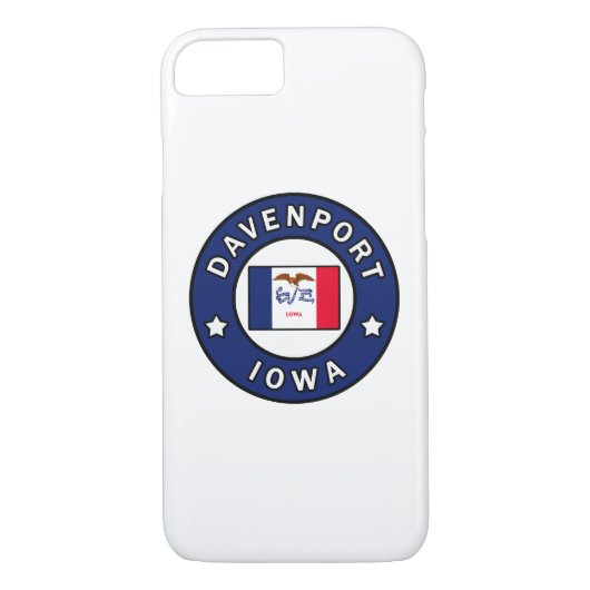 Davenport Iowa Case-Mate iPhone Case (Achterkant)