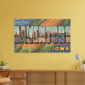 Davenport, Iowa (Corn) - Grote letterscènes Canvas Afdruk (Insitu (Woonkamer))