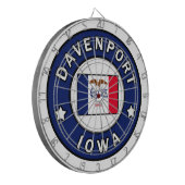 Davenport Iowa Dartbord (Voorkant Links)