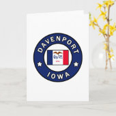 Davenport Iowa Kaart (Gele Bloem)