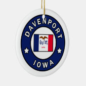 Davenport Iowa Keramisch Ornament (Rechts)