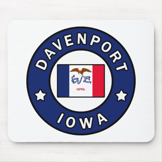 Davenport Iowa Muismat (Voorkant)