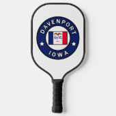 Davenport Iowa Pickleball Paddle (Achterkant)