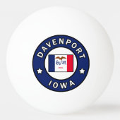 Davenport Iowa Pingpongbal (Voorkant)