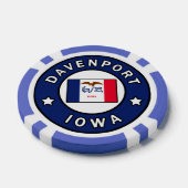 Davenport Iowa Poker Chips (Enkel)