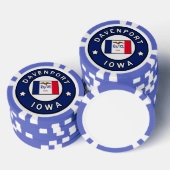 Davenport Iowa Poker Chips (Opstapeling)