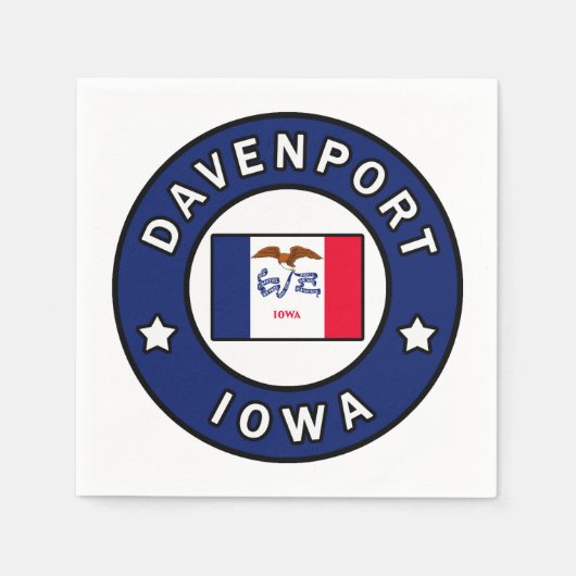 Davenport Iowa Servet (Voorkant)