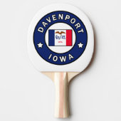 Davenport Iowa Tafeltennisbatje (Voorkant)