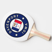 Davenport Iowa Tafeltennisbatje (Zijkant)