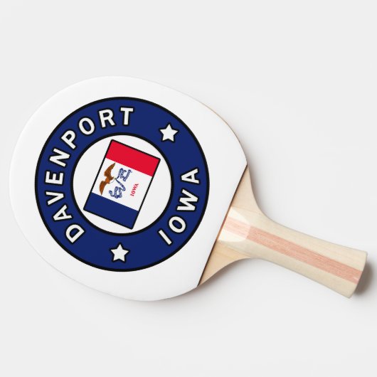 Davenport Iowa Tafeltennisbatje (Zijkant)
